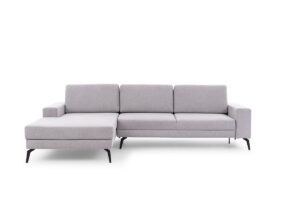 Γωνιακός Καναπές-Κρεβάτι Elento Mini Γκρι-Μπεζ με αποθηκευτικό 291x176x88cm - Αριστερή Γωνία - BOG6543