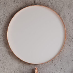 ΚΑΘΡΕΦΤΗΣ FIORE ΣΤΡΟΓΓΥΛΟΣ 80cm WHITE MAT 3MFIO080RWHM