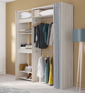 Odeon επεκτεινομενη ανοιχτή ντουλάπα 112/167x51x209εκ. Shannon Oak