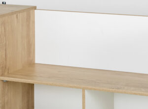 Oscar κρεβάτι πολυμορφικό μονό 134x194x72εκ. ( για στρώμα 90x190εκ. ) Natural Oak / Λευκό