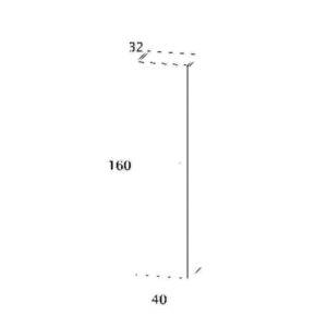 ΣΤΗΛΗ SAVINA 40 cm χρ. CEMENT 3CSA040CE0