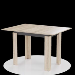 Τραπέζι Επεκτεινόμενο Κουζίνας Family Σονόμα-Ανθρακί 90x60x77cm