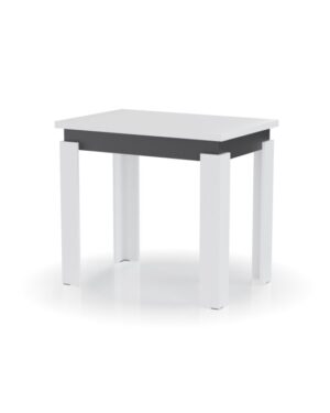 Τραπέζι Επεκτεινόμενο Κουζίνας Family Λευκό-Ανθρακί 90x60x77cm