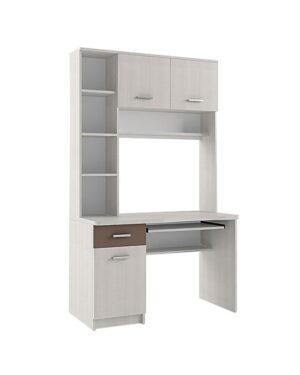 Γραφείο Cross Λευκό Latte-Mόκκα 120x59,2x202εκ