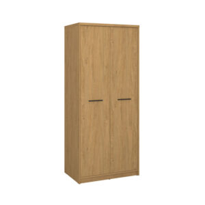 Ντουλάπα Δίφυλλη Pavi Βελανιδιά 84.3x55.1x197.2cm