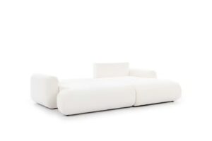 Γωνιακός Καναπές - Κρεβάτι Conor με αποθηκευτικό χώρο, Λευκό 264x84x163cm - Δεξιά Γωνία - BOG4657