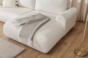 Γωνιακός Καναπές - Κρεβάτι Conor με αποθηκευτικό χώρο, Λευκό 264x84x163cm - Δεξιά Γωνία - BOG4657