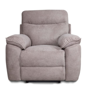 Boston πολυθρόνα Relax με ηλεκτρική ανάκλιση 101x100x102εκ. Μπεζ Σκούρο ύφασμα