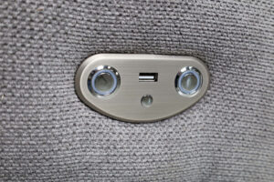 Boston πολυθρόνα Relax με ηλεκτρική ανάκλιση 101x100x102εκ. Γκρι Ανοιχτό ύφασμα