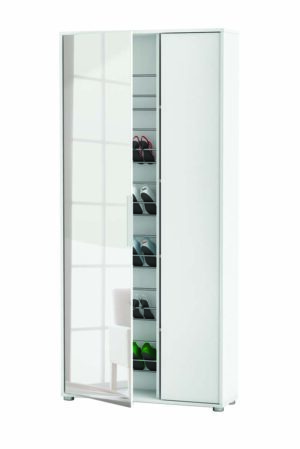 Ebony παπουτσοθήκη 83x24x178εκ. Matt White