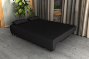 GEORGIA Καναπές κρεβάτι με αποθηκευτικό χώρο 194x93εκ. Ανθρακί