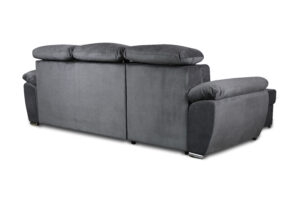 Como II Γωνιακός καναπές κρεβάτι με αποθηκευτικό χώρο 265x166εκ. με αναστρέψιμη γωνία Γκρι Σκούρο