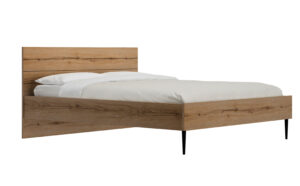 Lucian κρεβάτι διπλό 166x206x90εκ. ( για στρώμα 160x200εκ. ) Helvezia Oak