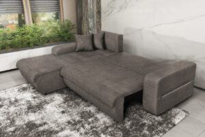 VIRGINIA Γωνιακός καναπές κρεβάτι με αποθηκευτικό χώρο 246x190εκ. MS08 Elephant Αριστερή Γωνία