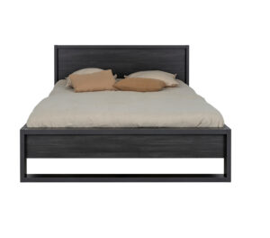 Alana κρεβάτι διπλό 148x215x94εκ. ( για στρώμα 140x190εκ. ) Black thread