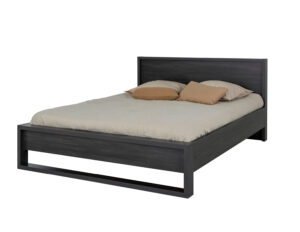 Alana κρεβάτι διπλό 168x215x94εκ. ( για στρώμα 160x200εκ. ) Black thread