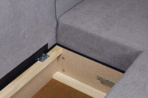 Amaretto Γωνιακός καναπές κρεβάτι με αποθηκευτικό χώρο 240x149εκ. Γκρι ανοιχτό Αναστρέψιμη γωνία