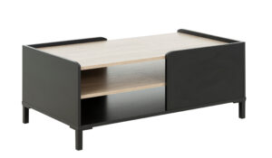 Amsterdam τραπεζάκι σαλονιού 106x60x42εκ. Natural chestnut / Black