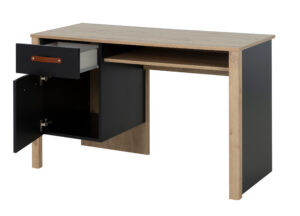 Arthus Γραφείο με ένα συρτάρι και ένα ντουλάπι 122x56x75εκ. Artisan Oak / Black