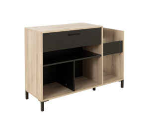 Vinyl έπιπλο για pick-up 115x40x81εκ. Light Kronberg Oak/Black