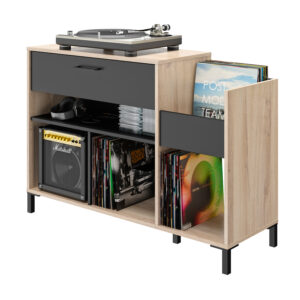 Vinyl έπιπλο για pick-up 115x40x81εκ. Light Kronberg Oak/Black