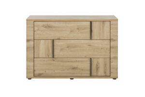 Confidence συρταριέρα με 3 συρτάρια 121x 45x80εκ. Artisan Oak