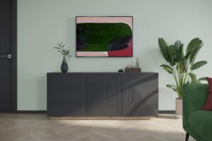 Μπουφές Soho Ανθρακί + Rivier Stone 167x71x43cm - BOG4589