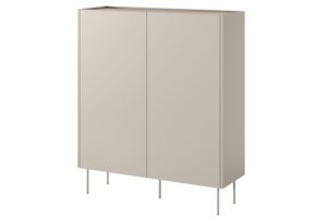 Μπουφές Dessi Μπεζ + Δρυς 120x140x40cm - BOG4589