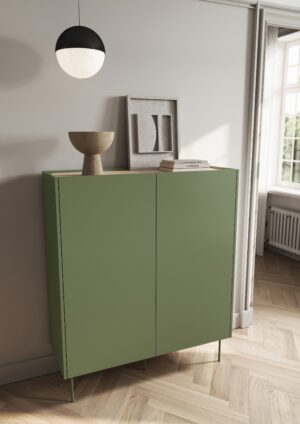 Μπουφές Dessi Λαδί + Δρυς 120x140x40cm - BOG4589