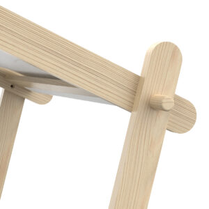 Lodge κρεβάτι παιδικό μονό 223,2x105,5x129,7εκ. ( για στρώμα 90x200εκ. ) Hamilton Oak / White με τάβλες στήριξης στρώματος