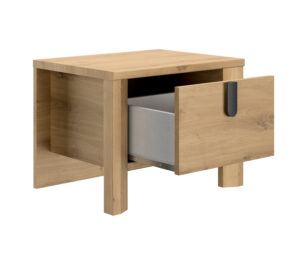 Lugano κομοδίνο με ένα συρτάρι 49x38x37εκ. Artisan Oak