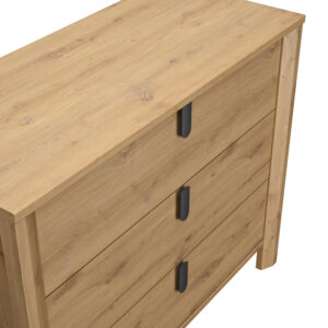 Lugano συρταριέρα με 3 συρτάρια 104x45x84εκ. Artisan Oak