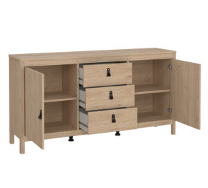 Madrid μπουφές με 2 ντουλάπια και 3 συρτάρια 151,4x38,4x79,7εκ. Jackson Hickory