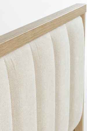 Manae κρεβάτι διπλό 187x104x206εκ. ( για στρώμα 160x200εκ. ) Natural Chestnut / Λευκό