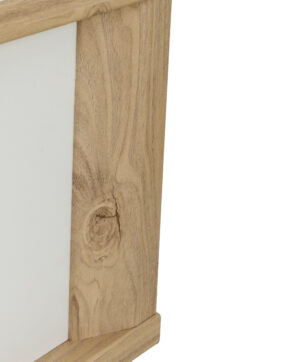 Manae κρεβάτι διπλό 187x104x206εκ. ( για στρώμα 160x200εκ. ) Natural Chestnut / Λευκό