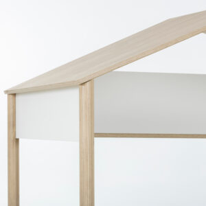 Matis παιδικό κρεβάτι "καλύβα" 103x212x165εκ. ( για στρώμα 90x200εκ. ) Natural Chestnut / Λευκό