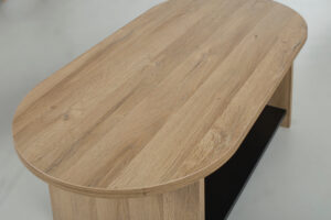 Soho τραπεζάκι σαλονιού 110x55x39εκ. Golden Oak / Black