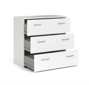 Space συρταριέρα με 3 συρτάρια 74,1x35,95x69,9εκ. Λευκό