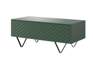 Τραπεζάκι Σαλονιού Sky Φυστικί + Μαύρα Πόδια 120x48x55cm με αποθηκευτικό χώρο & τρίγωνα πόδια - BOG4589