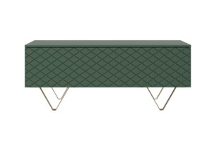 Τραπεζάκι Σαλονιού Sky Φυστικί + Χρυσά Πόδια 120x48x55cm με αποθηκευτικό χώρο & τρίγωνα πόδια - BOG4589