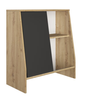 Tim χαμηλή παιδική βιβλιοθήκη με συρόμενη πόρτα-πίνακα 35x74x81εκ. Artisan Oak