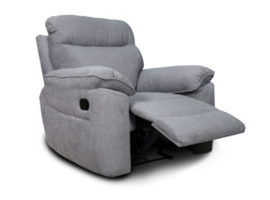 Boston πολυθρόνα Relax με χειροκίνητη ανάκλιση 101x100x102εκ. Γκρι ανοιχτό ύφασμα