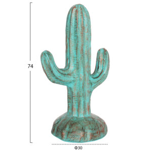 ΔΙΑΚΟΣΜΗΤΙΚΟΣ ΚΑΚΤΟΣ ΔΑΠΕΔΟΥ CACTUS HM4386.03S ΓΥΨΟΣ ΣΕ ΤΙΡΚΟΥΑΖ 42x30x74Υεκ.