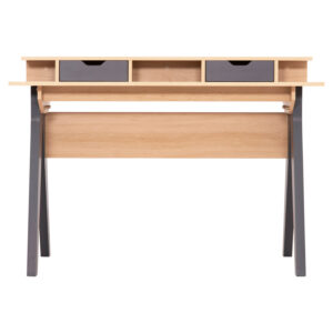 ΓΡΑΦΕΙΟ REXIN HM18290 ΜΕΛΑΜΙΝΗ ΣΕ SONAMA-ΓΚΡΙ 120x19-59x75-85,5ΥΥεκ.