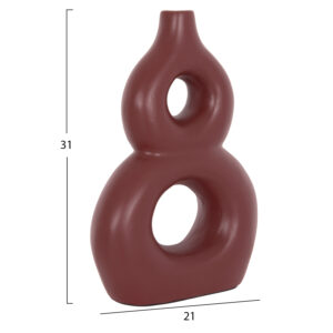 ΕΠΙΤΡΑΠΕΖΙΟ ΔΙΑΚΟΣΜΗΤΙΚΟ ΒΑΖΟ FIORIN HM4666.03S ΤΕΡΑΚΟΤΑ ΣΕ ΒΥΣΣΙΝΙ--21x7.5x31Υεκ.