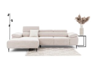 Γωνιακός Καναπές/Κρεβάτι Taler Mini/ Κρεμ/ Αριστερή γωνία/ 293x96x176 BOG0539