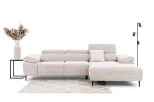 Γωνιακός Καναπές/Κρεβάτι Taler Mini/ Κρεμ/ Δεξιά γωνία/ 293x96x176 BOG0589