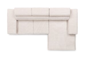 Γωνιακός Καναπές/Κρεβάτι Taler Mini/ Κρεμ/ Δεξιά γωνία/ 293x96x176 BOG0589