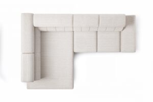 Γωνιακός Καναπές/Κρεβάτι Taler/ Κρεμ/ Αριστερή γωνία/ 312x96x214 BOG5923