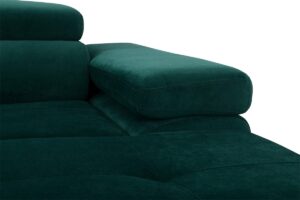 Γωνιακός Καναπές/Κρεβάτι Anna U II /Πράσινο/ Αριστερή γωνία/ 340x98x202 BOG5767